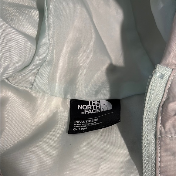 The North Face zip line rain Floral Jacket - Gray and Green - Picture 5 of 6